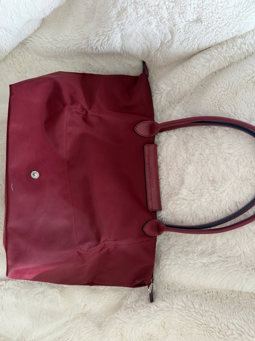 Longchamp Burgundy Nylon Le Pliage Tote - Picture 5 of 15